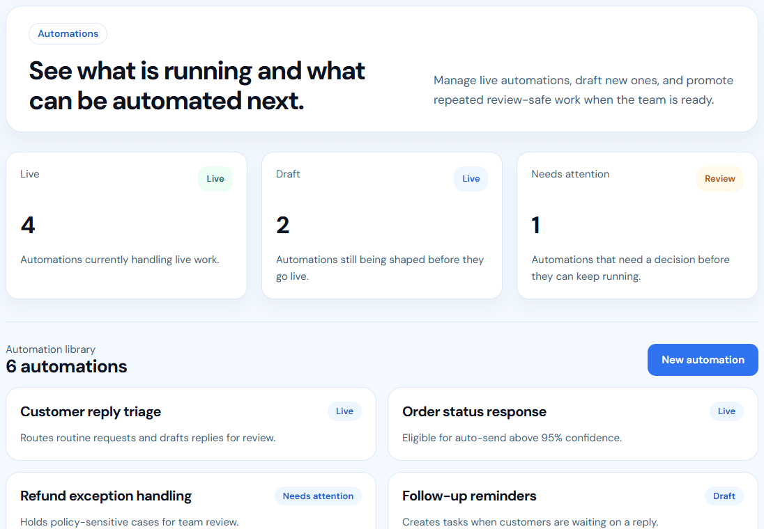 NotchPath automation library screen